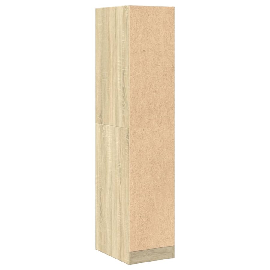 Apothekerskast 30x41x144,5 cm bewerkt hout sonoma eikenkleurig - Afbeelding 7