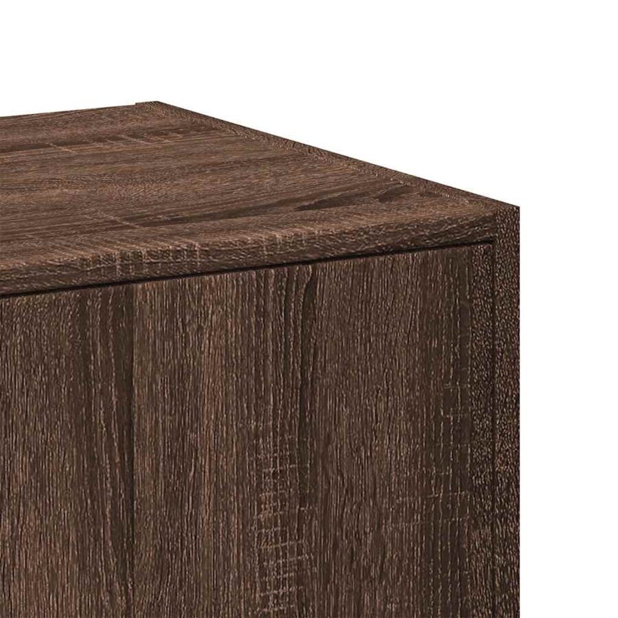 Apothekerskast 40x41x77,5 cm bewerkt hout bruin eikenkleurig - Afbeelding 8