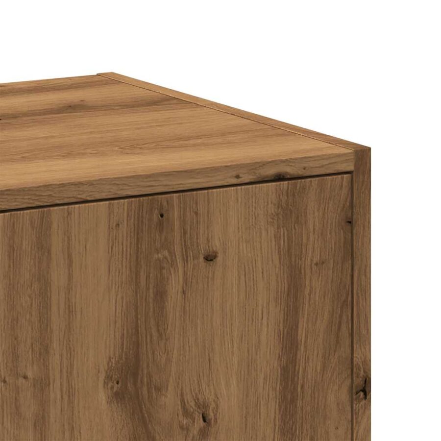 Apothekerskast 40x41x77,5 cm bewerkt hout artisanaal eikenkleur - Afbeelding 8