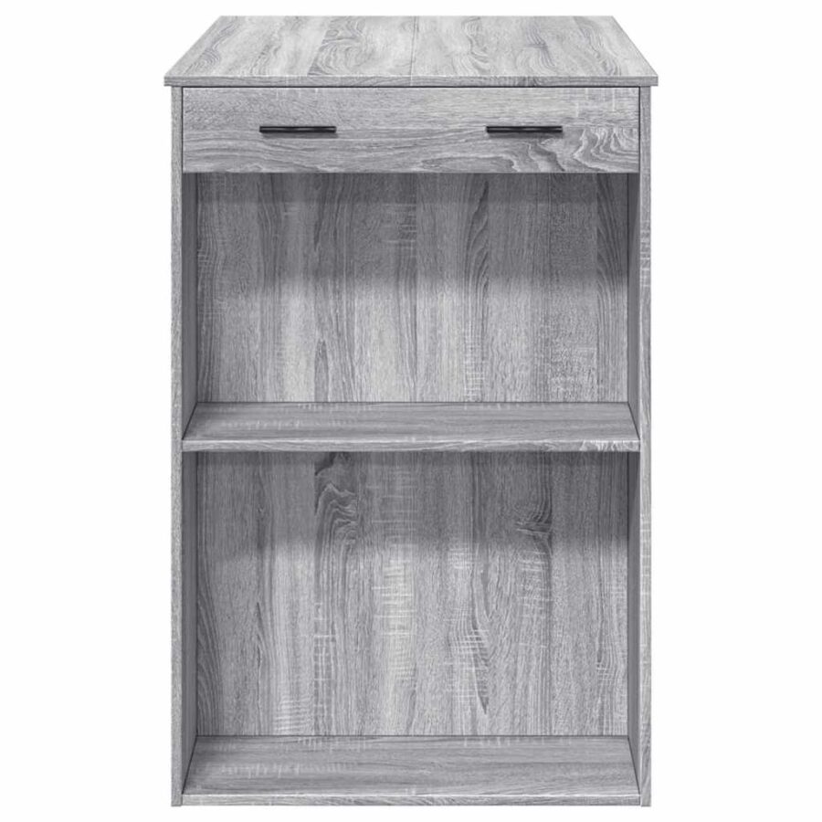 Bartafel 102x70x103,5 cm bewerkt hout grijs sonoma eikenkleur - Afbeelding 6