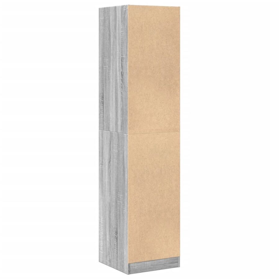 Apothekerskast 40x41x174,5 cm bewerkt hout grijs sonoma eiken - Afbeelding 7