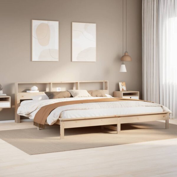 Bedframe zonder matras massief grenenhout 180x200 cm
