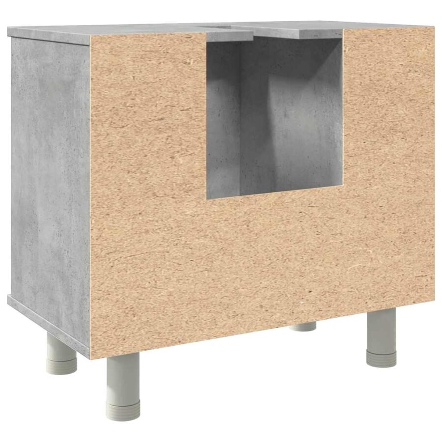 Badkamerkast 60x32x53,5 cm spaanplaat betongrijs - Afbeelding 7