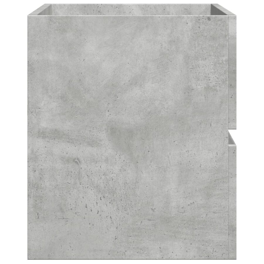 Badkamerwandkast 80x38,5x45 cm bewerkt hout betongrijs - Afbeelding 5