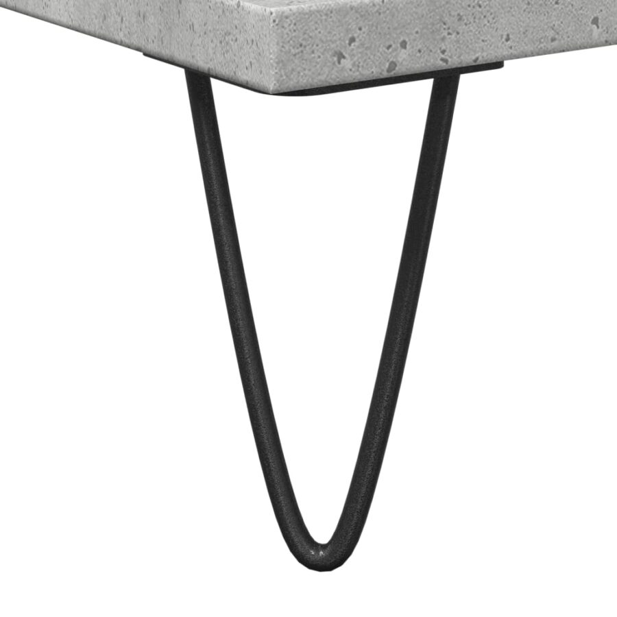 Badkamerkast 58x33x60 cm bewerkt hout betongrijs - Afbeelding 8