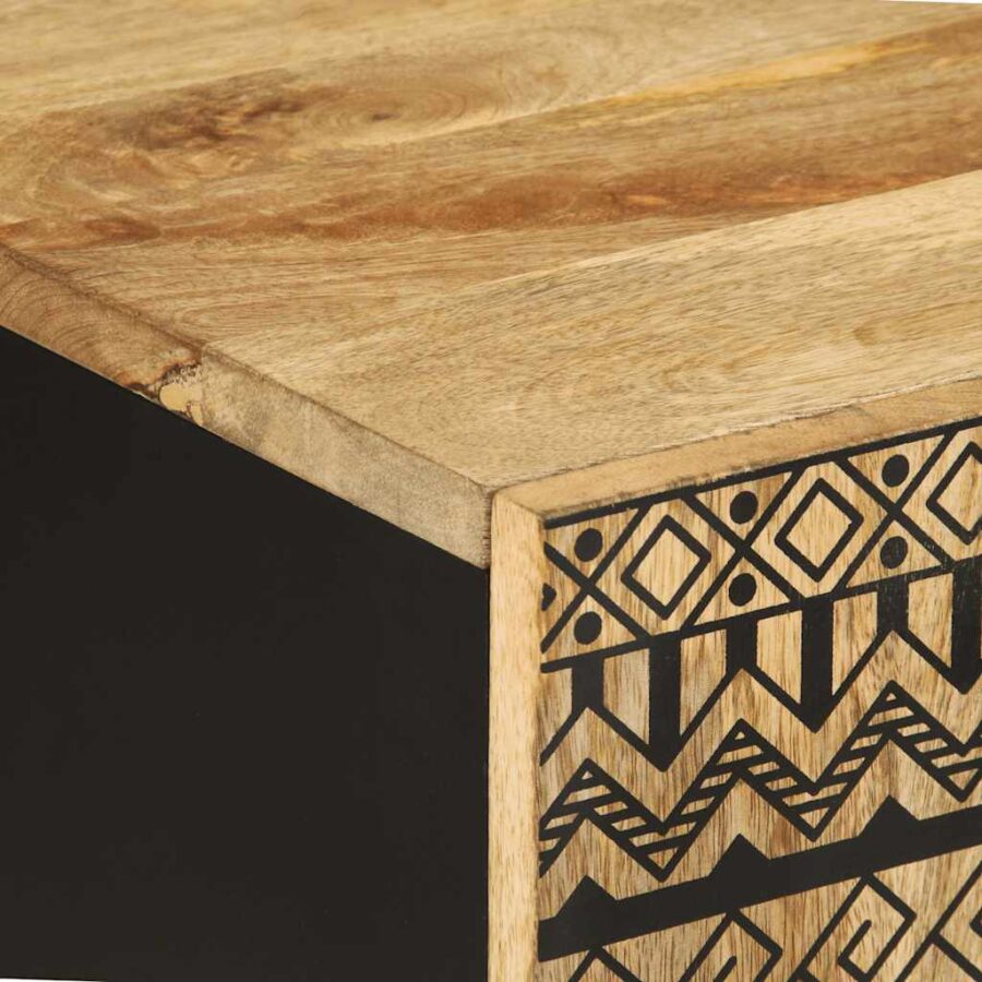 Badkamerkast 38x33,5x58 cm massief mangohout - Afbeelding 7