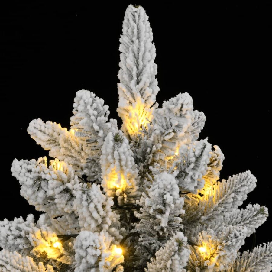 Kunstkerstboom met 150 LED's en sneeuw 150 cm - Afbeelding 6