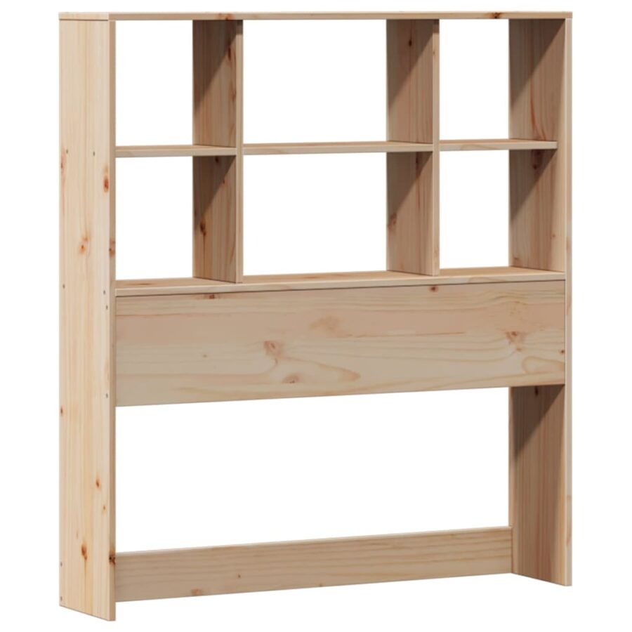 Bed met boekenkast zonder matras massief grenenhout 90x190 cm - Afbeelding 7