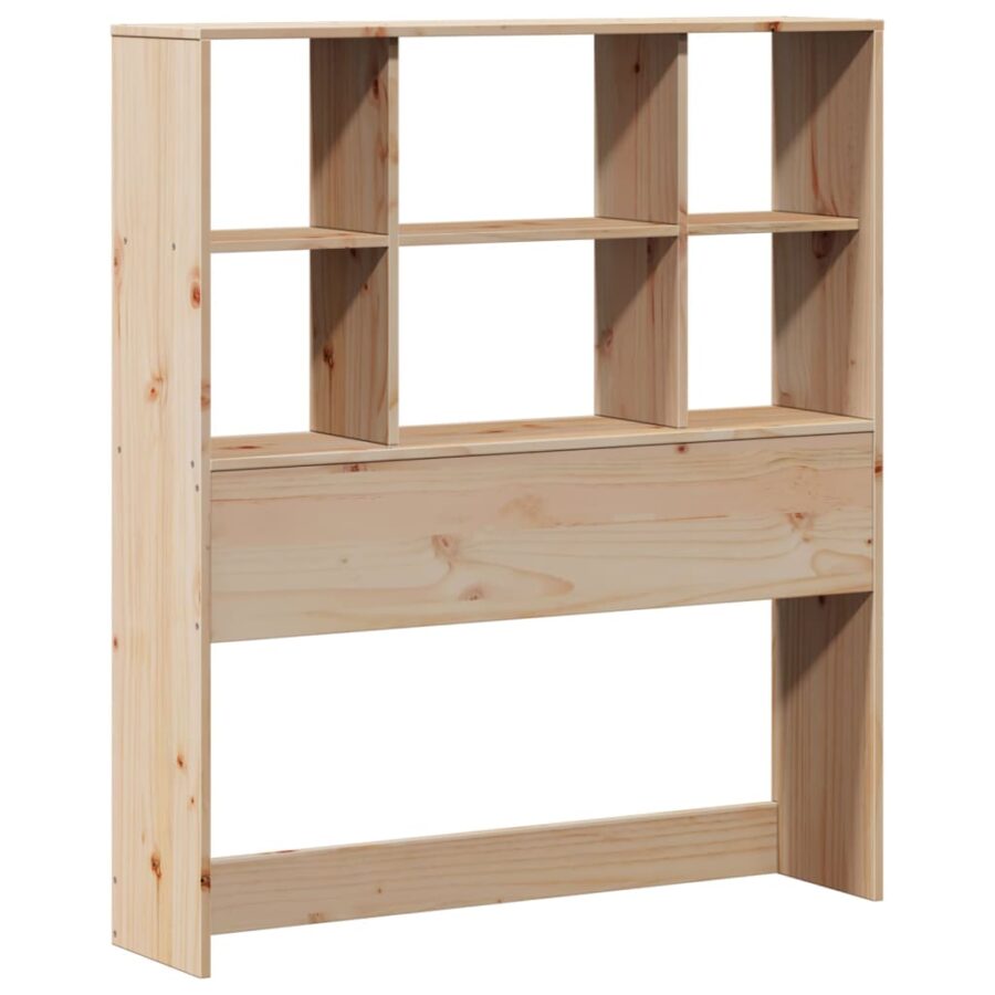 Bed met boekenkast zonder matras massief grenenhout 90x200 cm - Afbeelding 6