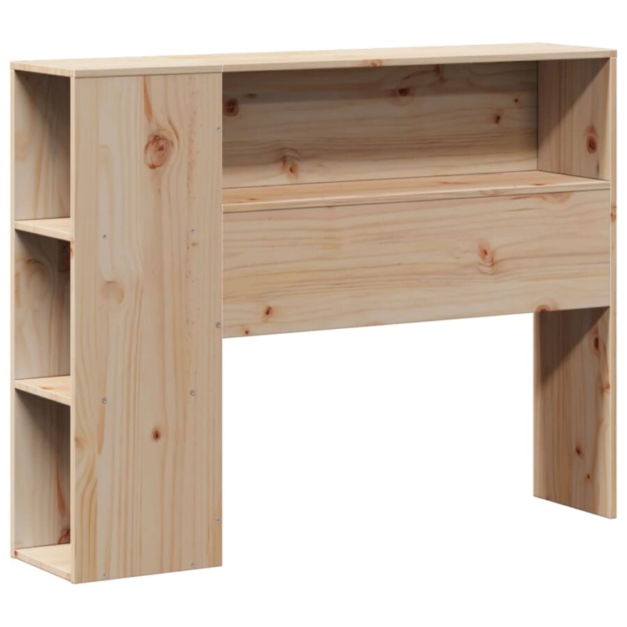 Bed met boekenkast zonder matras massief grenenhout 90x190 cm - Afbeelding 7