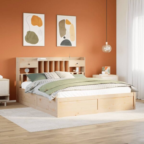 Bedframe zonder matras massief grenenhout 180x200 cm