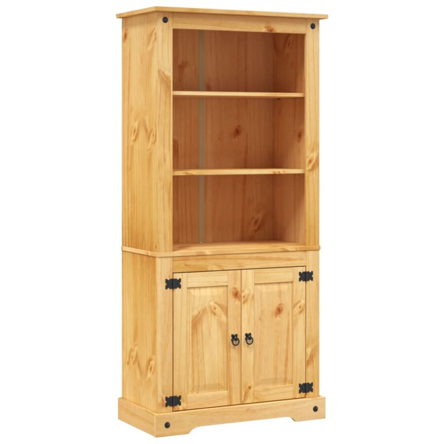 Wandkast Mexicaans grenenhout Corona-stijl 80x40x170 cm - Afbeelding 2