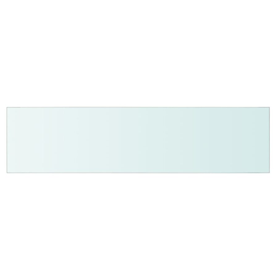 Wandschap transparant 80x20 cm glas - Afbeelding 2