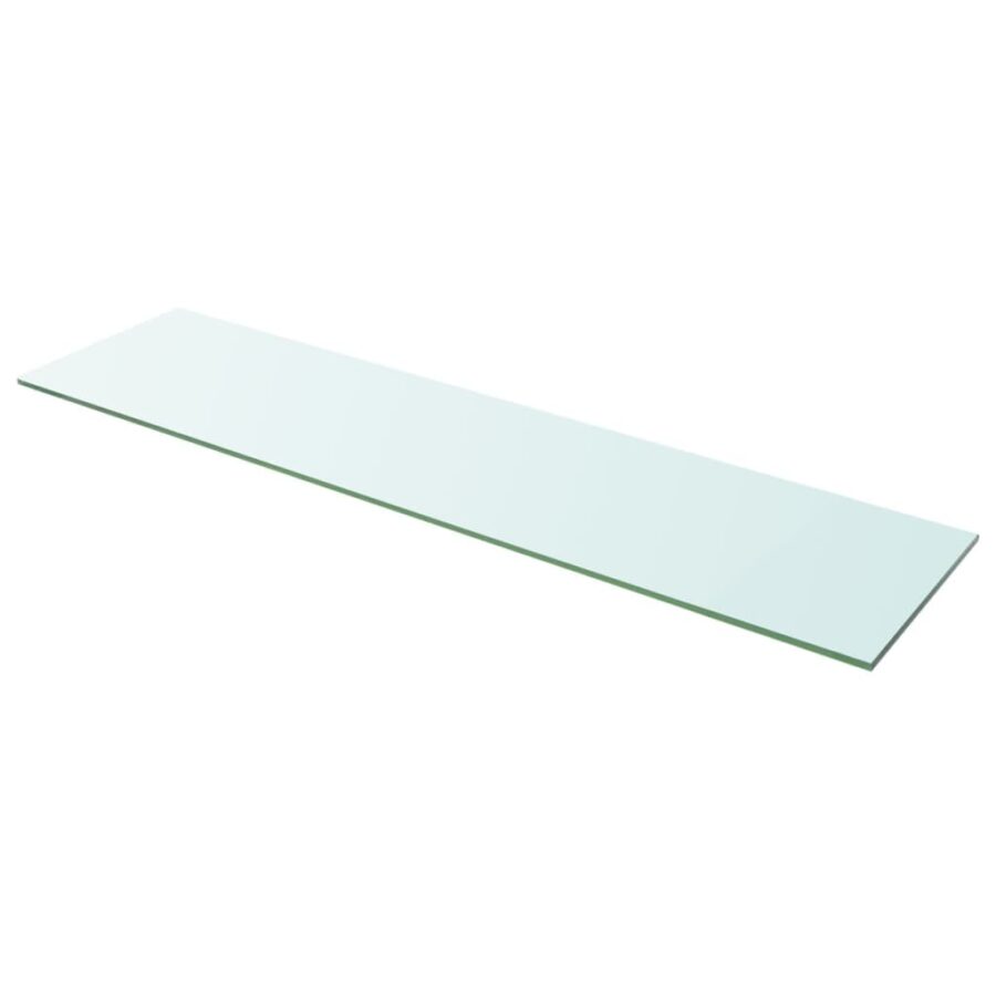 Wandschap transparant 100x25 cm glas