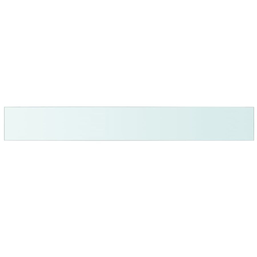 Wandschap transparant 110x15 cm glas - Afbeelding 2
