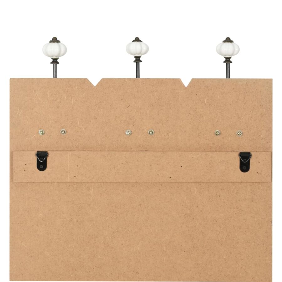 Wandkapstok met 6 haken THANK YOU 120x40 cm - Afbeelding 6