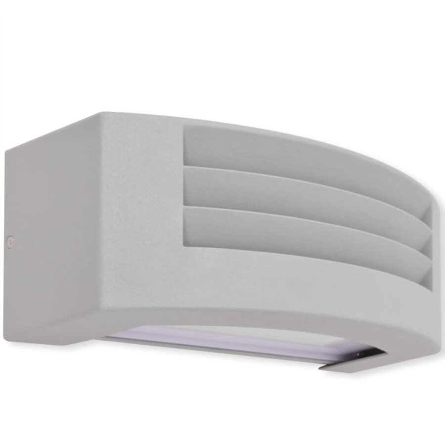 Wandlamp buiten grijs aluminium - Afbeelding 5