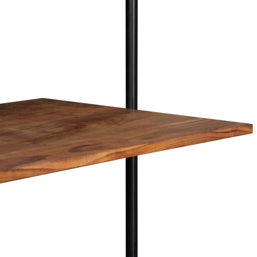 Wandbureau 90x40x170 cm massief acaciahout - Afbeelding 6