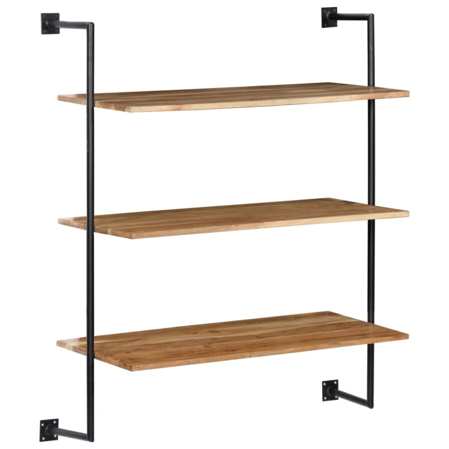 Wandschap 94x35x113 cm massief acaciahout - Afbeelding 8