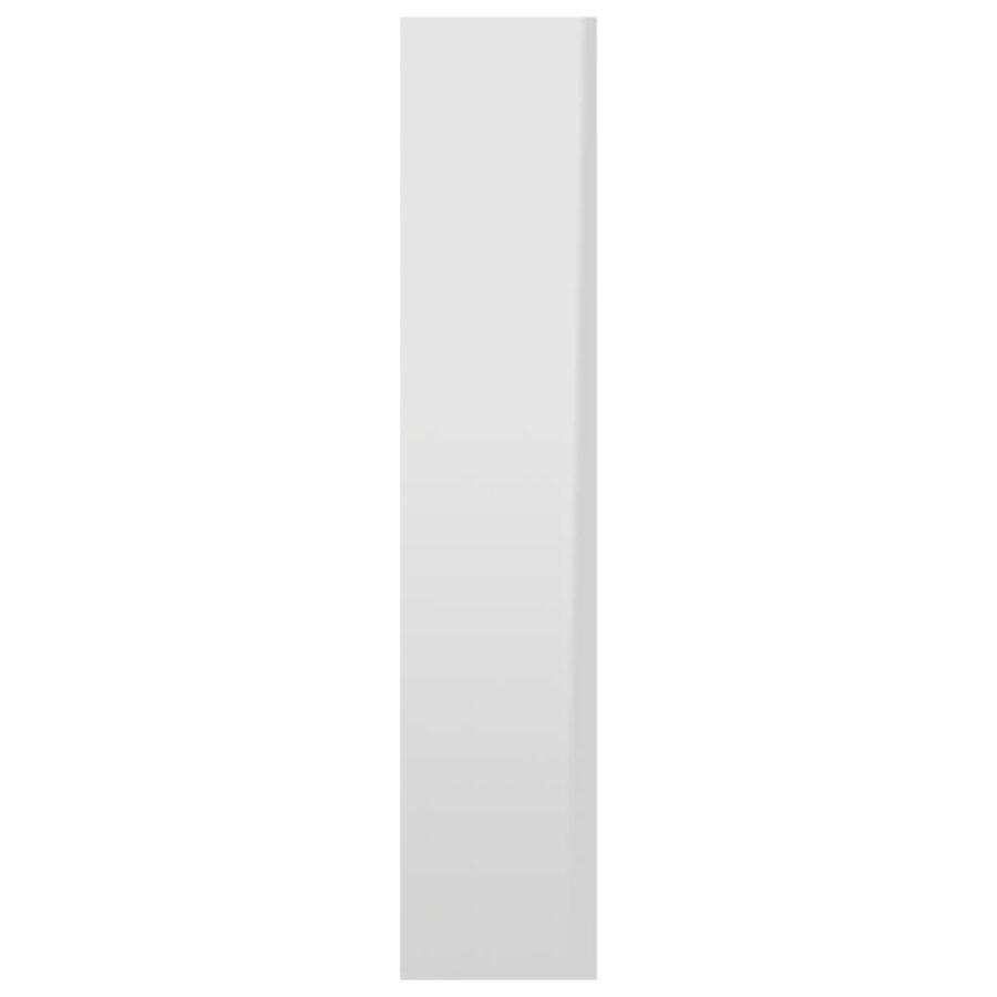 Wandschap 90x16x78 cm bewerkt hout hoogglans wit - Afbeelding 5