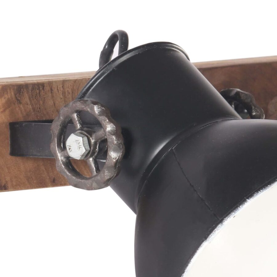 Wandlamp industrieel E27 65x25 cm zwart - Afbeelding 6