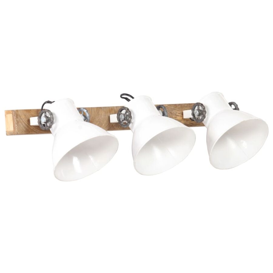 Wandlamp industrieel E27 65x25 cm wit - Afbeelding 2