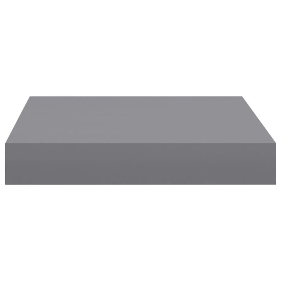 Wandschap zwevend 23x23,5x3,8 cm MDF grijs - Afbeelding 5