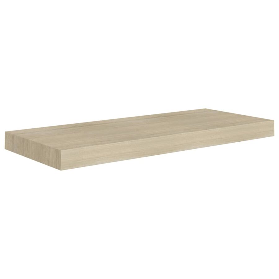 Wandschap zwevend 60x23,5x3,8 cm MDF eikenkleurig - Afbeelding 2