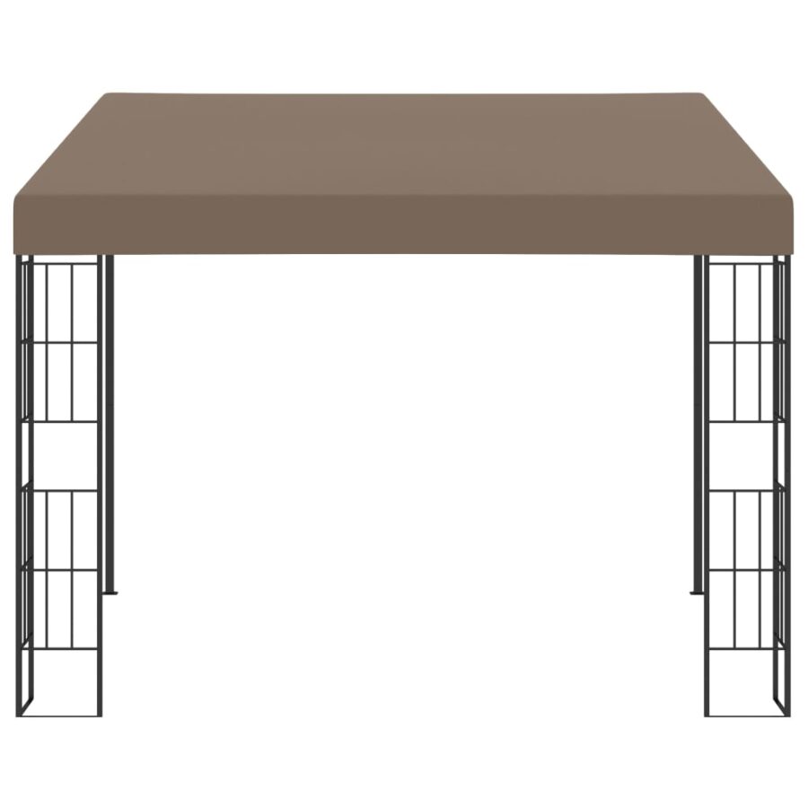 Wandprieel 3x3 m stof taupe - Afbeelding 2