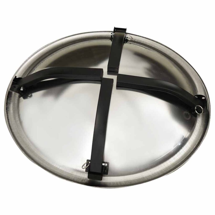 Vuurschaal en barbecue 2-in-1 met pook 56x56x49 cm rvs - Afbeelding 8