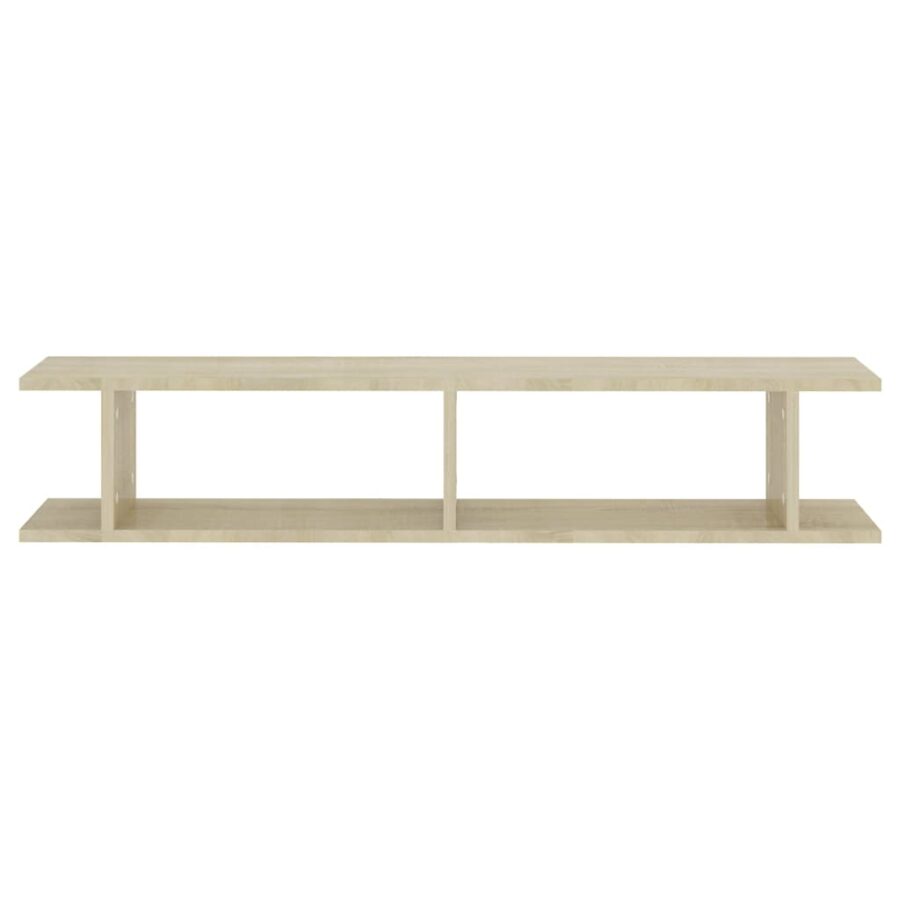 Wandschappen 2 st 105x18x20 cm bewerkt hout sonoma eikenkleurig - Afbeelding 5