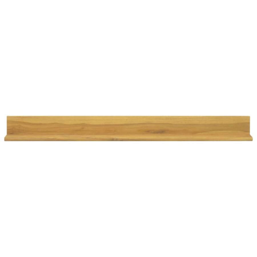 Wandschappen 2 st 110x10x10 cm massief teakhout - Afbeelding 3