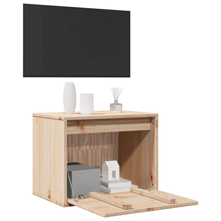 Wandkast 45x30x35 cm massief grenenhout - Afbeelding 3