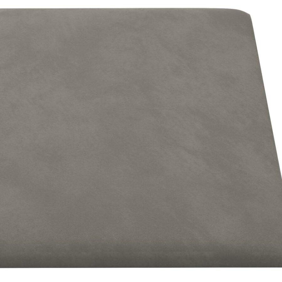 Wandpanelen 12 st 0,54 m² 30x15 cm fluweel lichtgrijs - Afbeelding 5