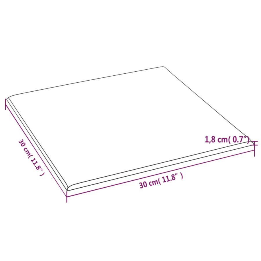 Wandpanelen 12 st 1,08 m² 30x30 cm stof crèmekleurig - Afbeelding 8