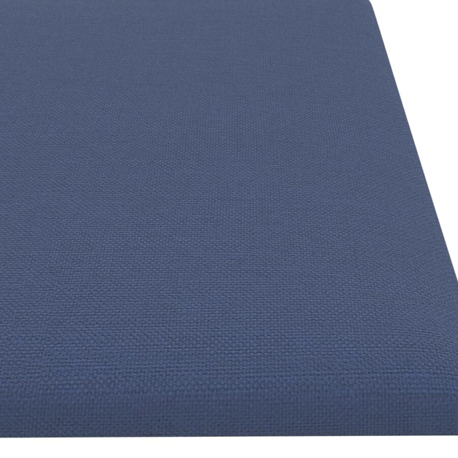Wandpanelen 12 st 1,08 m² 60x15 cm stof blauw - Afbeelding 6