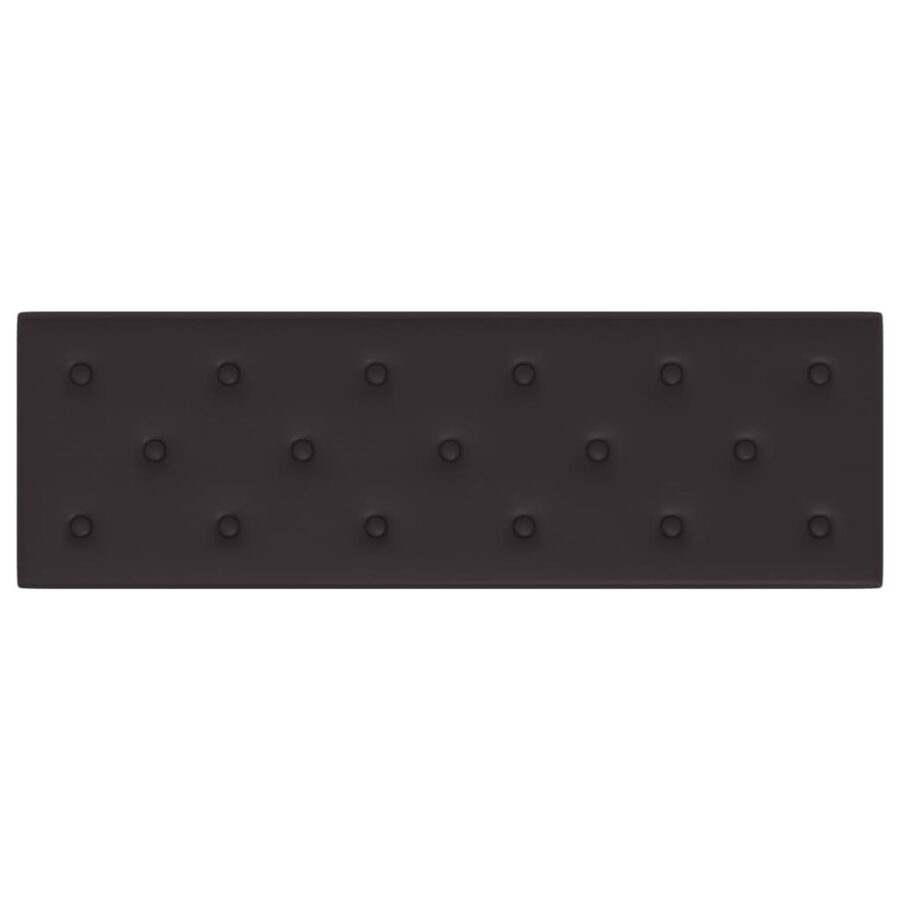 Wandpanelen 12 st 3,24 m² 90x30 cm kunstleer zwart - Afbeelding 5