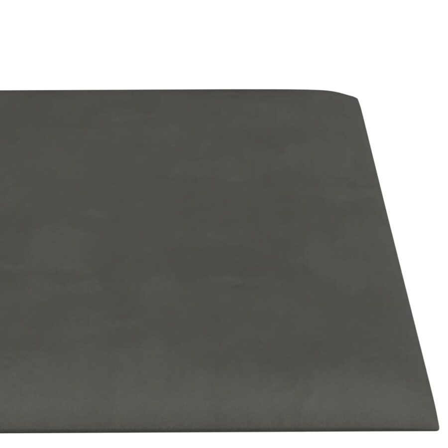 Wandpanelen 12 st 1,08 m² 60x15 cm fluweel donkergrijs - Afbeelding 5