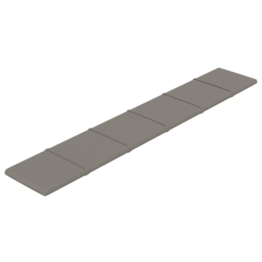 Wandpanelen 12 st 1,62 m² 90x15 cm fluweel lichtgrijs - Afbeelding 3