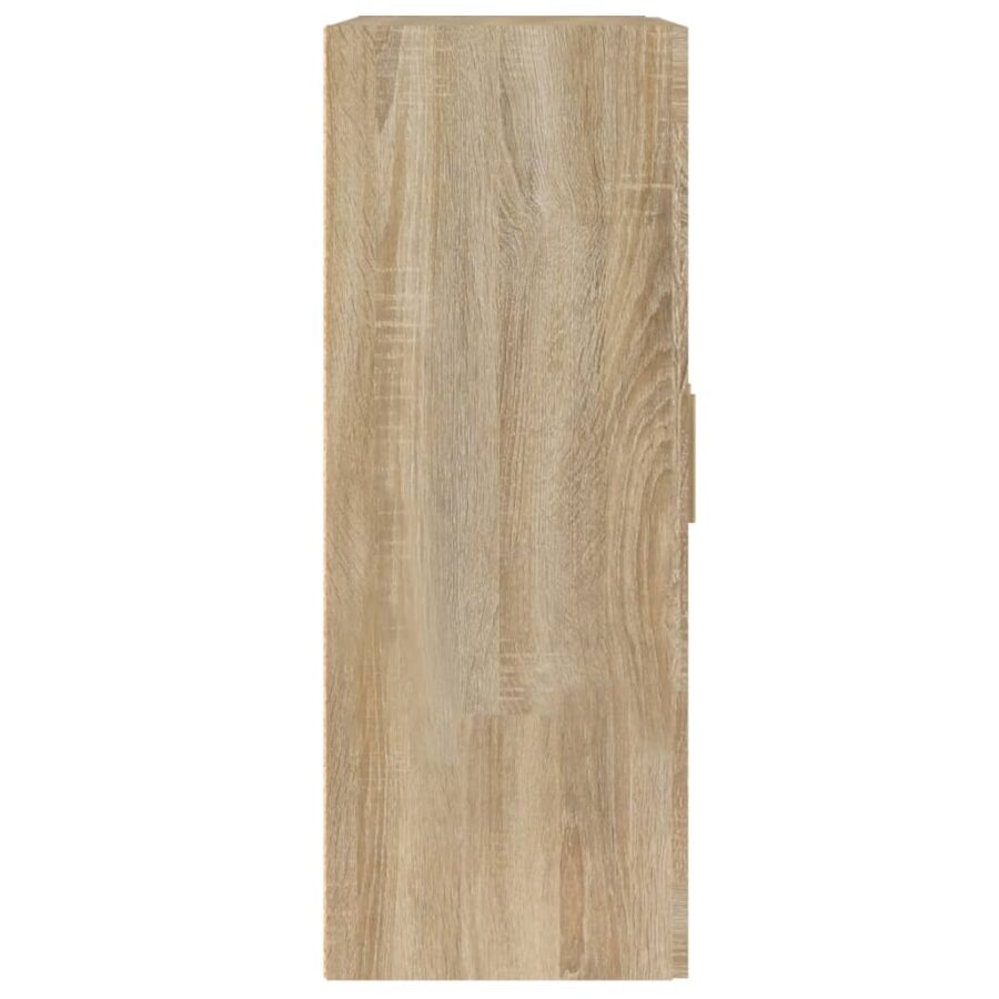 Wandkast 69,5x32,5x90 cm bewerkt hout sonoma eikenkleurig - Afbeelding 7