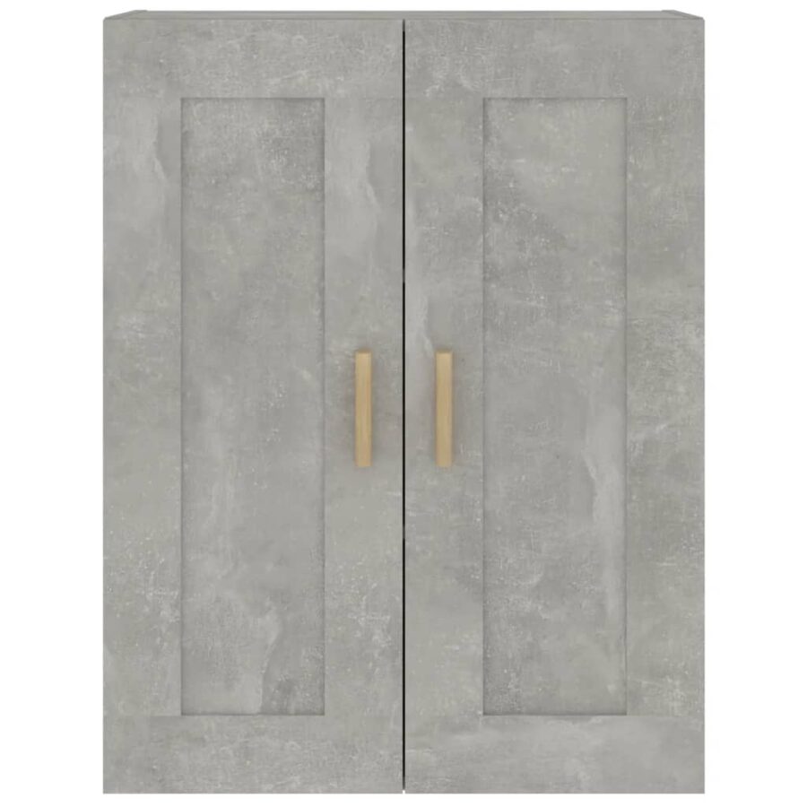 Wandkast 69,5x32,5x90 cm bewerkt hout betongrijs - Afbeelding 5