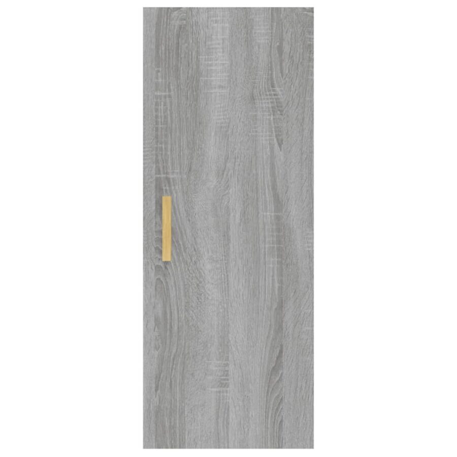 Wandkast 34,5x34x90 cm bewerkt hout grijs sonoma eikenkleurig - Afbeelding 6