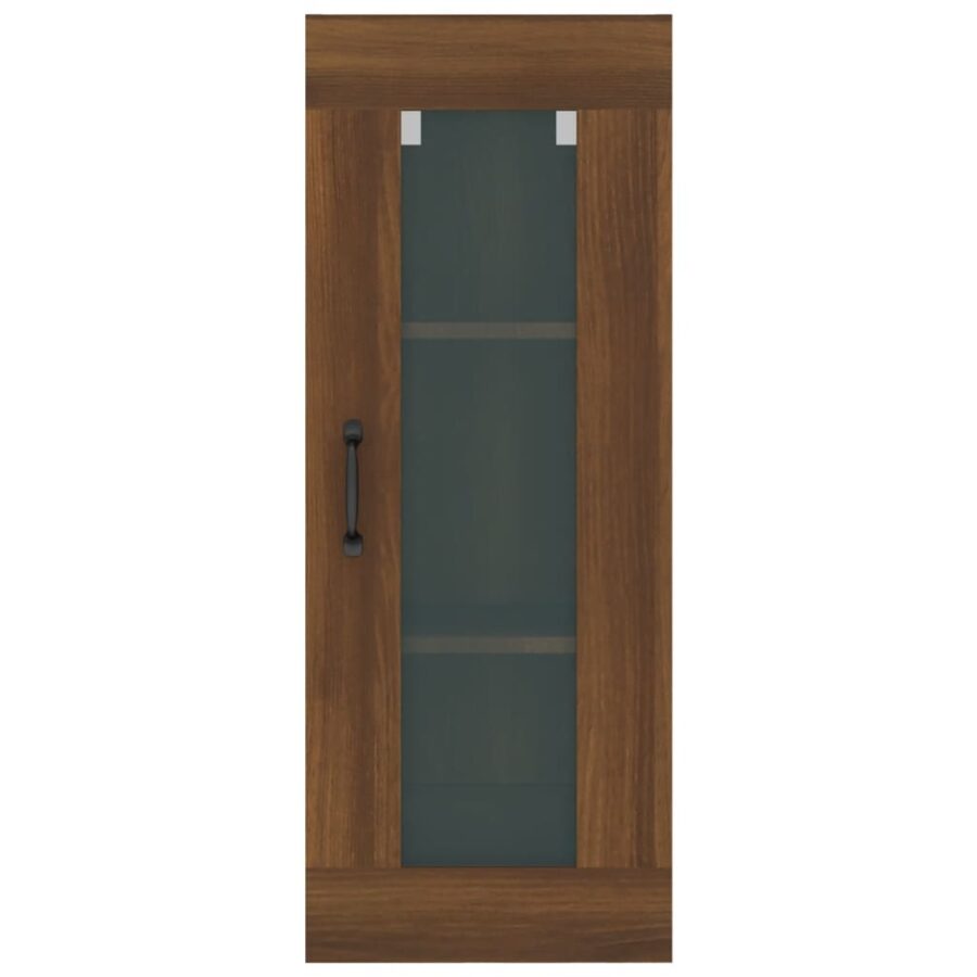 Wandkast 34,5x34x90 cm bruin eikenkleur - Afbeelding 7
