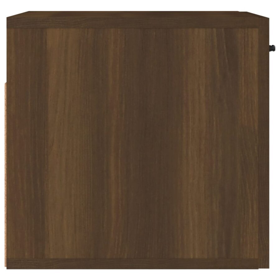 Wandkast 80x35x36,5 cm bewerkt hout bruin eikenkleur - Afbeelding 7