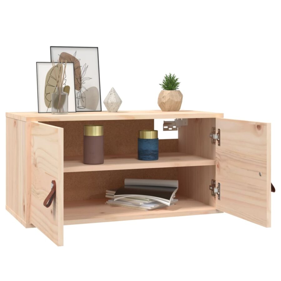 Wandkast 60x30x30 cm massief grenenhout - Afbeelding 7