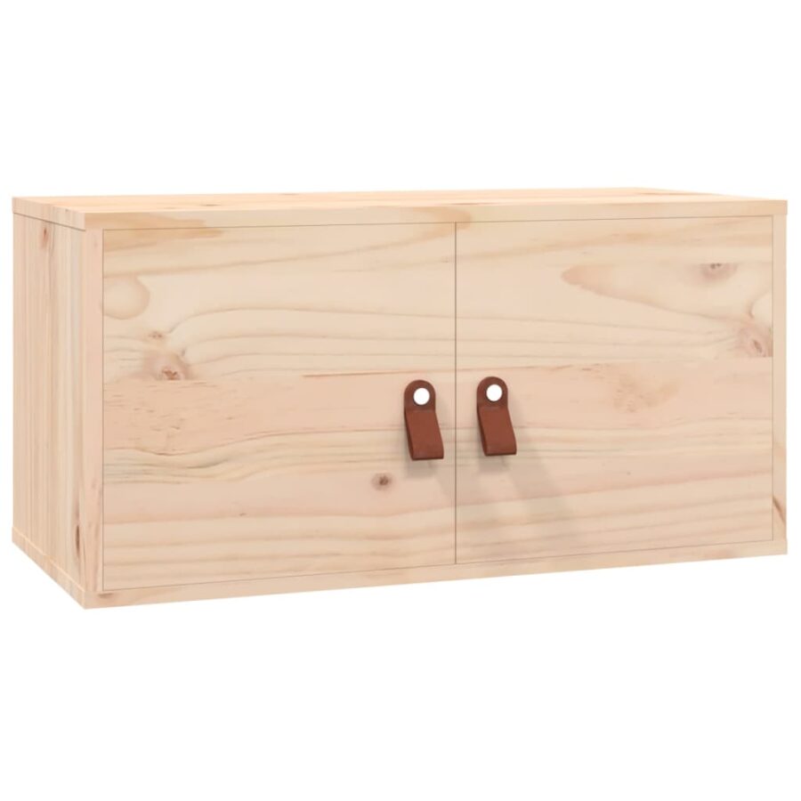 Wandkasten 2 st 60x30x30 cm massief grenenhout - Afbeelding 3