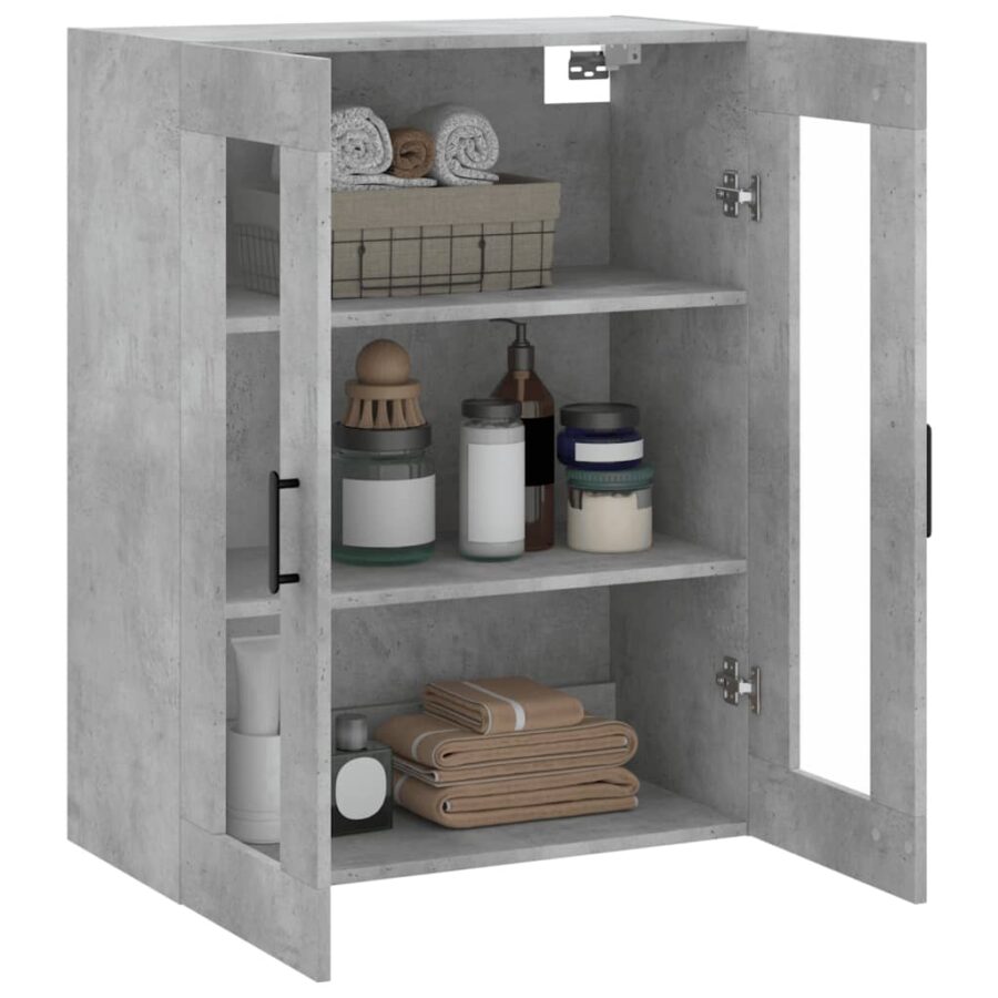 Wandkast 69,5x34x90 cm betongrijs - Afbeelding 5