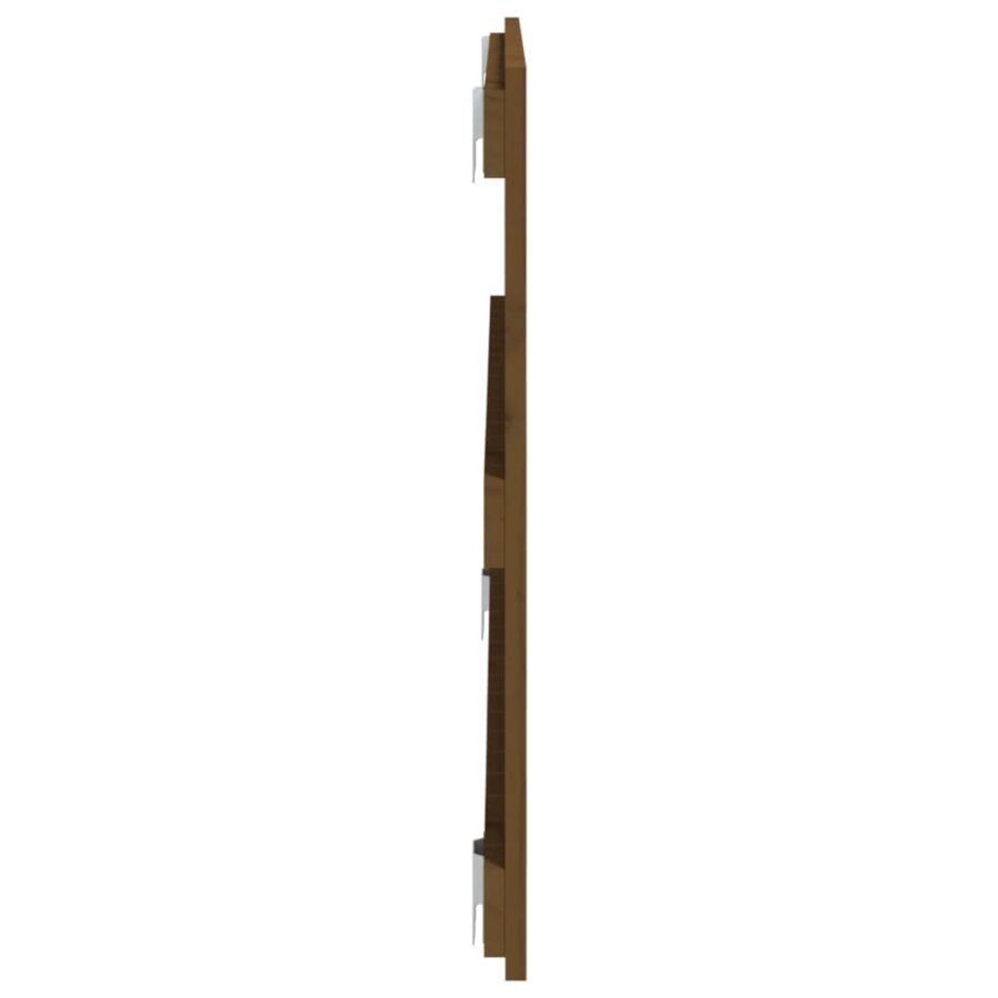 Wandhoofdbord 95,5x3x60 cm massief grenenhout honingbruin - Afbeelding 5