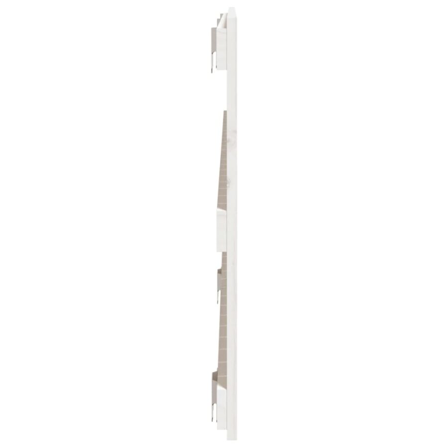 Wandhoofdbord 127,5x3x60 cm massief grenenhout wit - Afbeelding 5