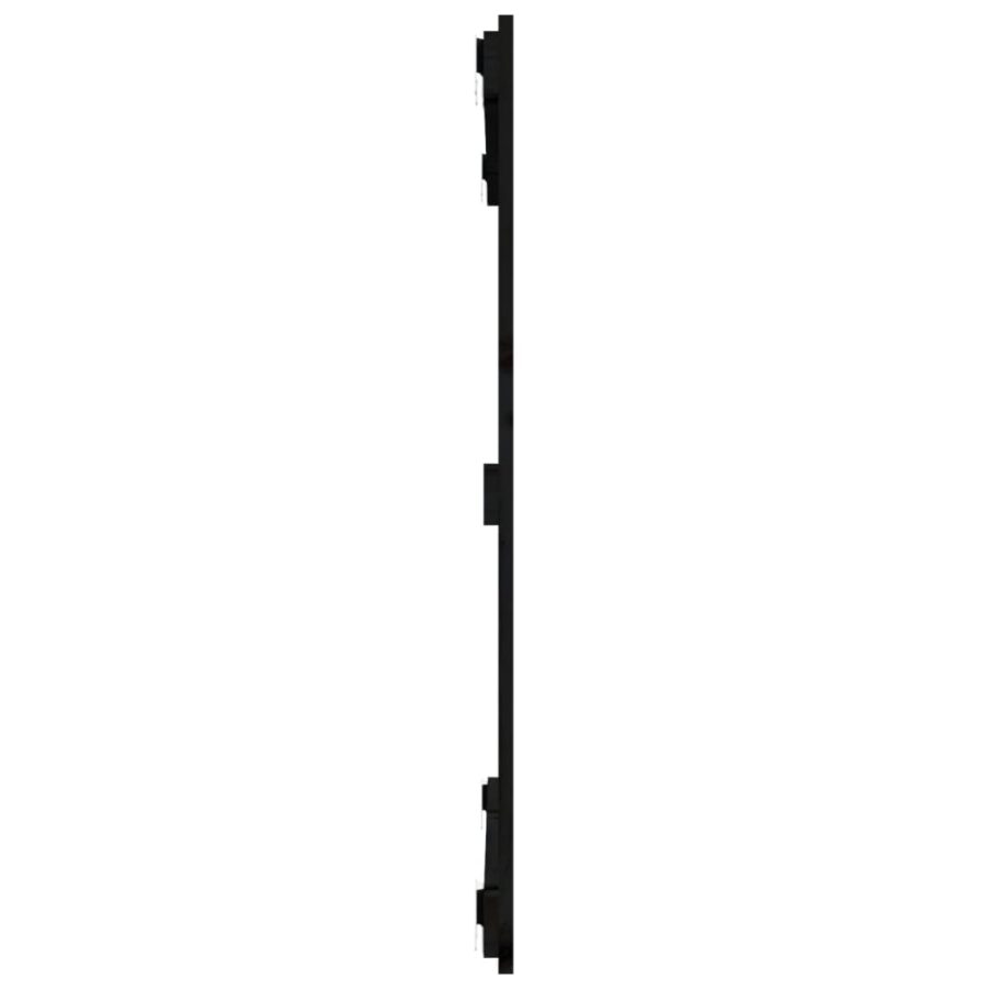 Wandhoofdbord 95,5x3x90 cm massief grenenhout zwart - Afbeelding 5